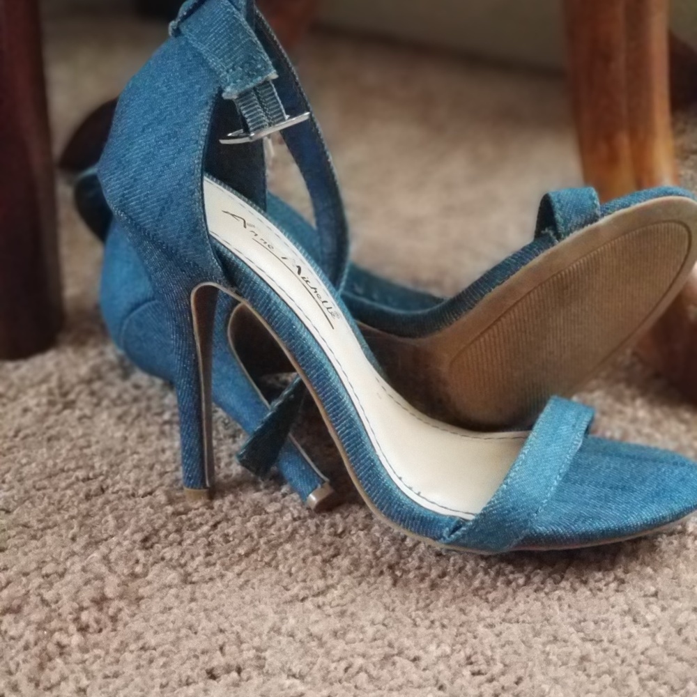 Denim High Heels